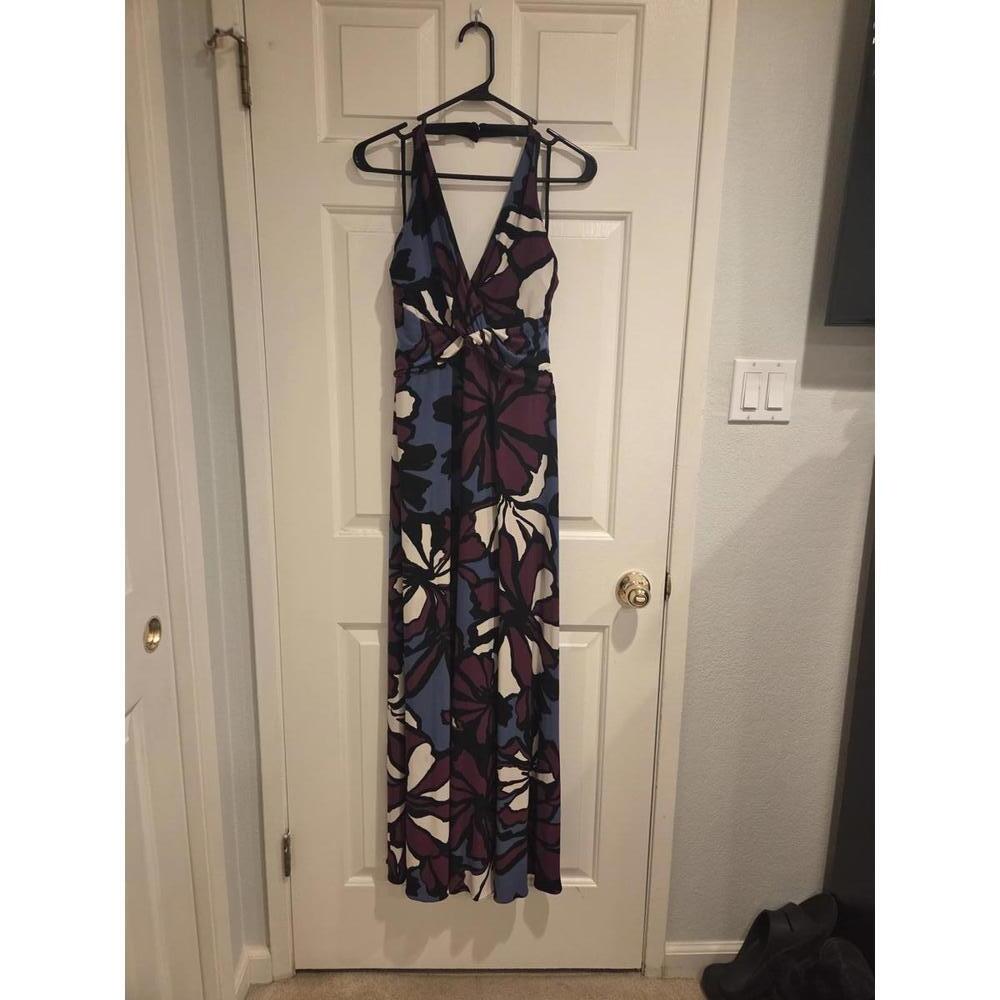 Nine West Floral Pattern Maxi Dress Size 6 - Picture 2 of 14